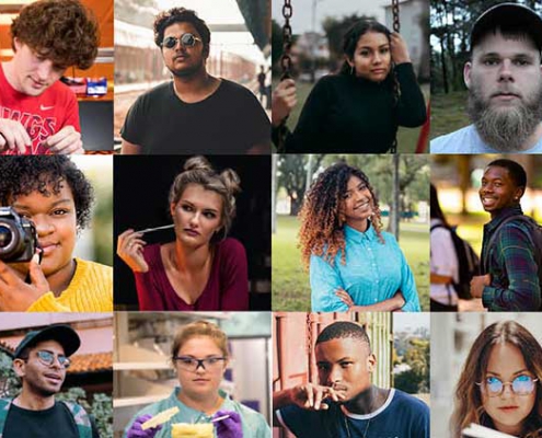 Mosaic of Student Faces
